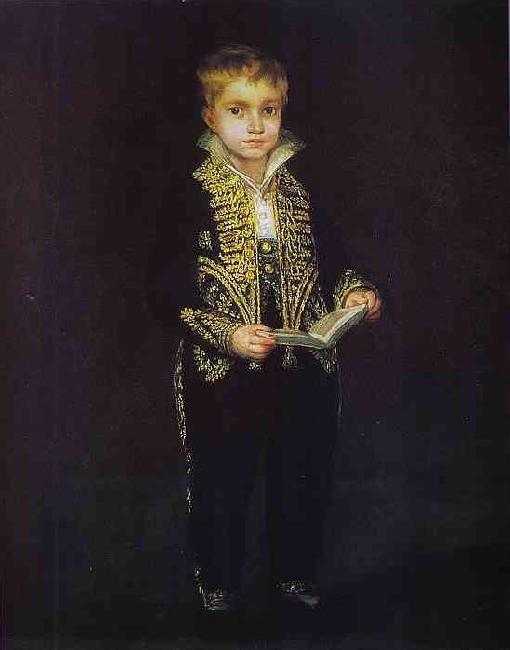 Francisco Jose de Goya Portrait of Victor Guye Sweden oil painting art